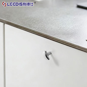 Leather Crescent Moon Cabinet Handle Single Hole Die Casting Durable Furniture <b>Knob</b> - Product Image 2