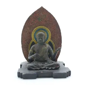Customized resin decorated Japanese religious sculpture Q-version Buddha statue