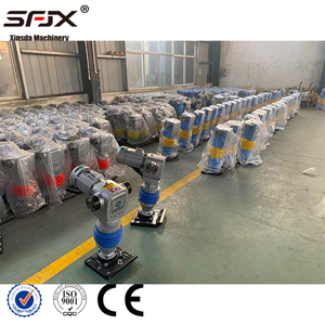 Compacteur de chantier électrique SPX 380V, moteur, structure renforcée, jaune et noir - Product Image 2