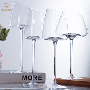 Ensemble de verres à vin en cristal incliné de 350ml verrerie élégante bouche coupée à la main <span class=keywords><strong>verre</strong></span> à vin rouge <span class=keywords><strong>verre</strong></span> clair - Product Image 3