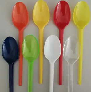 Đảng Trung Quốc PS bảng muỗng nhựa Tea Spoon dùng một lần món tráng miệng muỗng