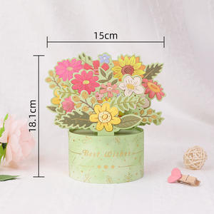 Carte de vœux 3D personnalisée YZ avec estampage à chaud créatif, <span class=keywords><strong>d</strong></span>écorations pop-up, cartes <span class=keywords><strong>d</strong></span>'anniversaire, fête des mères, cartes de remerciement - Product Image 6