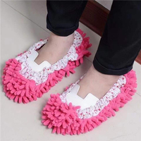 Chaussons en microfibre unisexes, chaussons de maison, serpillière pour nettoyer les sols, outil de nettoyage de la poussière des sols, chaussons pour hommes et femmes