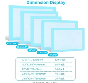 Высококачественные одноразовые подушечки для домашних животных, услуги OEM, Лидер продаж, подушечки для пеленок - Product Image 6