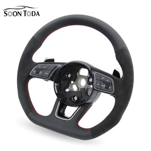 Volante SOON TODA para <span class=keywords><strong>Audi</strong></span> RS3 8V Sportback de Fibra de Carbono con Alcántara, Palancas de Cambio LED, Diseño para Pista - Product Image 1