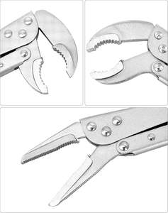 Juego de Alicates de bloqueo de largo alcance OEM, 3 uds., llave de agarre de ángulo recto de acero/45 grados/<span class=keywords><strong>90</strong></span> grados para prensar espacios estrechos - Product Image 2