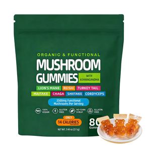 Gomitas de Melena de León VitaHall OEM, Suplemento <span class=keywords><strong>Diet</strong></span>ético para Estimular el Sistema Inmunológico, Sin Gluten, Alimento Vegano Saludable - Product Image 1