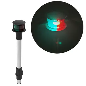 Bico luz vermelho e verde bicolor com plug in ou base removível 12 volts 12 polegadas