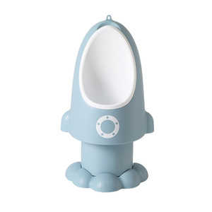 กระโถนเด็กแบบปรับระดับได้ รุ่น BabyYuga ดีไซน์จรวด สำหรับเด็กผู้ชาย สีฟ้าเทา - Product Image 2