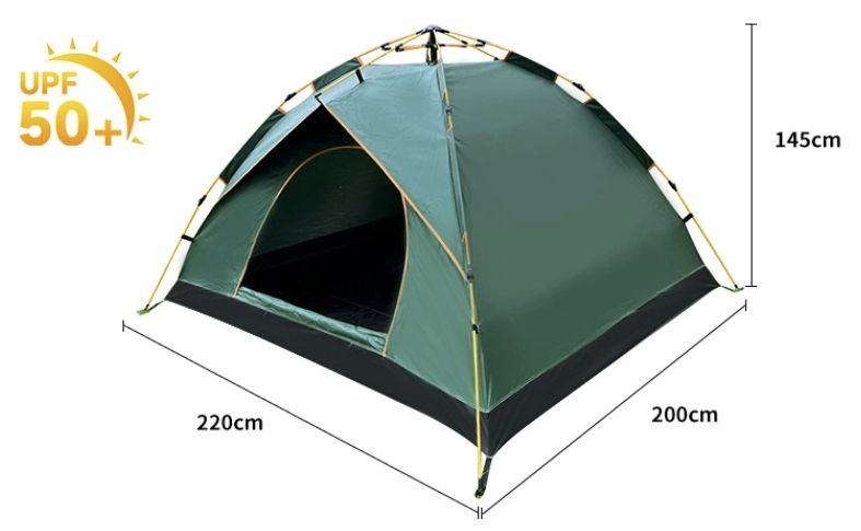 2.2*2 m (3-4 people)