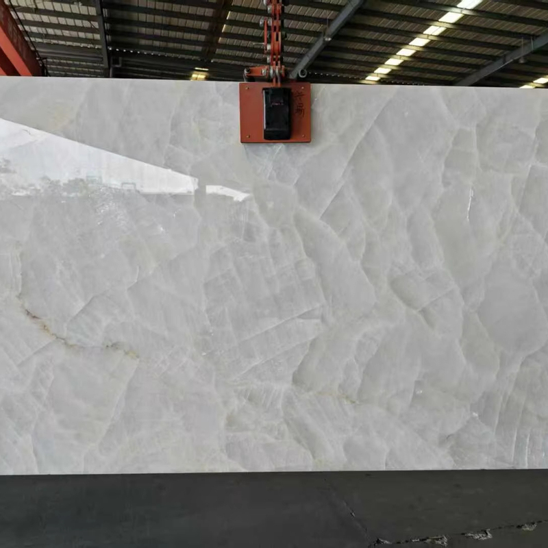 Natural Ice Age White Marble Slab