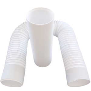 Tuyau de climatisation domestique en PP ondulé extensible et pliable, rotation antihoraire de 78 pouces, diamètre de 5,1 pouces - Product Image 1