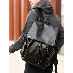 Sac à dos décontracté en PU de qualité supérieure pour homme, élégant et adapté aux déplacements professionnels ou de loisirs, comprend un compartiment pour ordinateur portable - Product Image 2