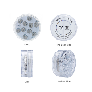 Hồ bơi dưới nước Đèn LED năng lượng mặt trời nổi không thấm nước Puck lightsremote điều khiển trên mặt đất chìm đèn LED - Product Image 4