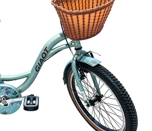GIAOT Vintage Girls Kids With Rattan <b>Basket</b> <b>Rear</b> Rack Training Wheels Source Factory OEM Custom 5675 5675 - Product Image 4