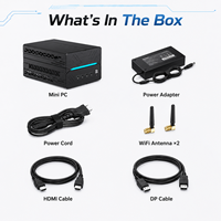 Mini PC Compacto para Juegos, Intel Core I5 I7 I9 RTX 5060 Ti, 16GB DDR5-5600, PCIe 4.0, SSD, WiFi 6E, para IA, Oficina y Estaciones de Trabajo