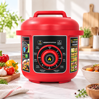 Cuisinière électrique à pression multifonctionnelle 6L 1000W avec cuve intérieure antiadhésive, cuisson automatique, maintien au chaud, pour la cuisine à domicile