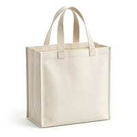 Concevez vos propres sacs de courses réutilisables personnalisés en toile de coton biologique, pliables, avec longue poignée en corde et logo imprimé sur mesure.