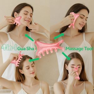 Outil de <span class=keywords><strong>massage</strong></span> facial Gua Sha artisanal <span class=keywords><strong>anti</strong></span>-âge pour le lifting de la peau, la réduction des <span class=keywords><strong>rides</strong></span> et le drainage lymphatique – Idéal comme cadeau - Product Image 4