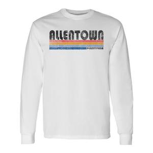 T-shirt a maniche lunghe Allentown Pennsylvania in stile vintage anni '80 - Product Image 1