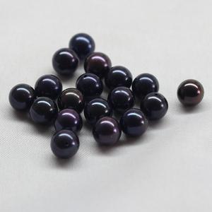 Grande perle d'eau douce blanche naturelle de 11-12 mm, entièrement percée, accessoires pour vêtements, boutons Hanfu, en vrac - Product Image 1