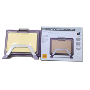 Planche à découper en plastique antidérapant double face <span class=keywords><strong>violet</strong></span> 3 pièces de grande valeur - Product Image 6