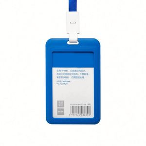 Factory Wholesale Silicone <b>ID</b> Card <b>Holder</b> Badge <b>ID</b> Name Card Case Tag <b>Holder</b> With Clear Acrylic Window - Product Image 1
