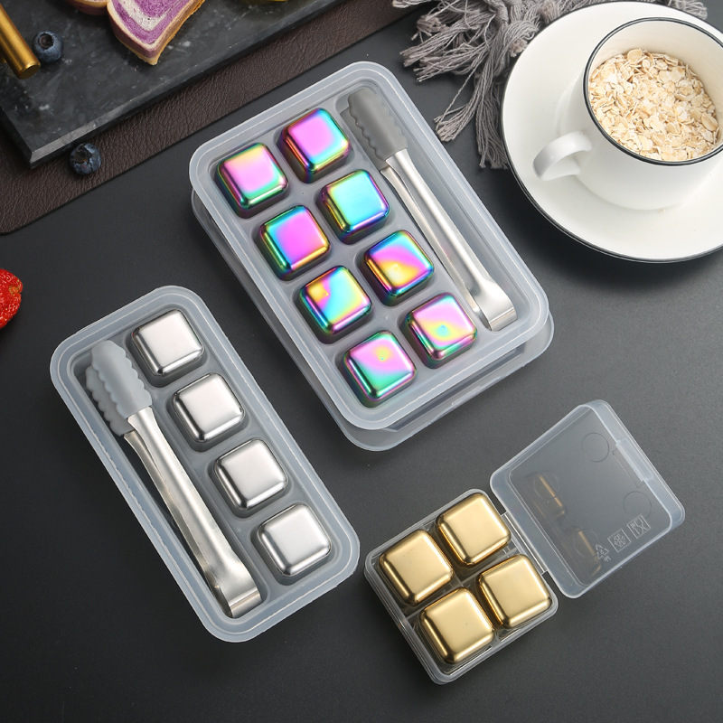 In Stock Metal Ice Cube for