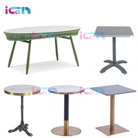 Pied de table en fonte de haute qualité pour mobilier de restauration rapide, base de table à manger, 2 bases de table, pied de table en métal pour restaurant