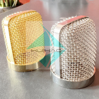 Grille de tête de boule de microphone finie colorée pour micro SM58 couverture de maille en métal à armure toile tissée coupée soudée et pliée