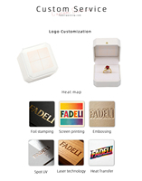FADELI PACKING Ensemble de bijoux en pierre rouge plaqué or, bague, boucles d'oreilles, bracelet pour femme, coffret cadeau de luxe pour mariage
