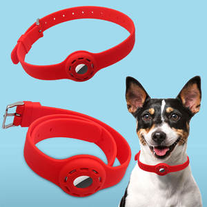 Airtag Hunde halsband Silikons chutz Aircovered Schutzhülle Abdeckung für Apple Airtags Fall Anti-Lost To Air Tag Funda - Product Image 3