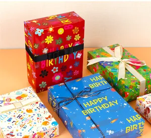 Dia dos Namorados Papel De Embrulho Fornecedor de Birthday Gift Wrap Papel De Embrulho Impresso Papel De Presente Revestido