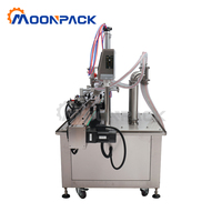 Machine de remplissage automatique Moonpack G1WYD-4D à quatre têtes pour liquides, bouteilles en plastique et en verre, lait, jus, boissons, avec commande PLC