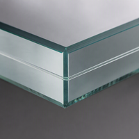 Verre feuilleté trempé 5mm+0.76PVB+5mm, verre de sécurité insonorisé pour les fenêtres et les portes des bâtiments commerciaux, fourniture d'usine