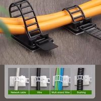 Siège de fixation d'attache de câble en nylon auto-adhésif pince de fixation de fil sans poinçonnage support organisateur de câble réglable Installcollator gérer