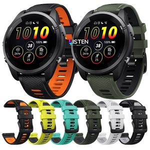 Listensmart Fashion Silicone bicolore bracelet intelligent 265 pour <span class=keywords><strong>Garmin</strong></span> Forerunner bracelets de montre boucle en acier inoxydable - Product Image 1