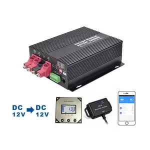 12V-12V 30A 60A DC TO DC Booster Converter MPPT Solar Charge Controller Lithium Battery Charger for RV Boat Camper Van