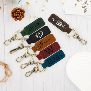 <span class=keywords><strong>Portachiavi</strong></span> Vintage Personalizzato in Pelle e Metallo con Logo Inciso al Laser per Uomini Donne Aziende Hotel Nome Numero - Product Image 3
