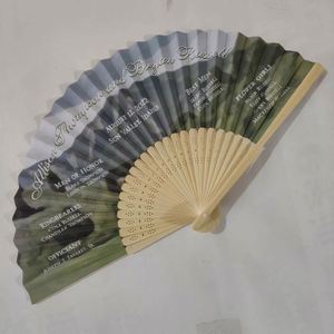 BSBH Wholesale Popular Sublimation Cheap Custom Printing <b>Hand</b> Held <b>Fan</b> Promotional Gift Paper <b>Hand</b> <b>Fan</b> - Product Image 4