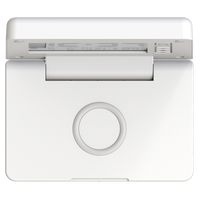 Réveil de voyage pliable 2026 avec chargeur sans fil rapide 10W, horloge noire, écouteurs sans fil DC 5V/2A, 9V/2A