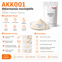 Poudre Probiotique AKK001 200B CFU/g |   Réduction de la graisse vérifiée cliniquement par GLP-1 |   Barrière intestinale