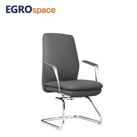 Chaise de bureau de luxe en cuir EGROspace de haute qualité pour réunions de personnel, conférences, visiteurs et formation