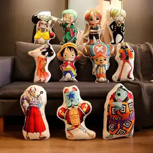 LEMON 도매 루피 조로 만화 애니메이션 봉제 베개 수집 장난감 인형 아이들을위한 Kawaii 일본어