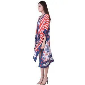 Người Phụ Nữ Tùy Chỉnh Bãi Biển Bìa up Kimono Cardigan Maxi Dress Dài Kimono Phụ Nữ Khăn Choàng Áo Choàng Phong Cách