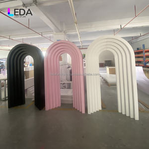 LEDA nuevo elegante telón de fondo acrílico escenario decoración telón de fondo pulgadas pared para decoración del banquete de boda - Product Image 6