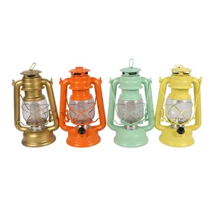Lanterna a LED di grandi dimensioni all'ingrosso della fabbrica lanterne a LED classiche decorative in rame color torcia da campeggio lanterna a LED
