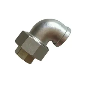 Stainless Steel Elbow Union Union Connector 304 316 BSP NPT G BSPT Female Male Threaded pipe fittings union