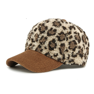 Custom Corduroy Leopard Baseball <b>Cap</b> <b>Women</b> Winter Warm Snapback Casual Autumn Vintage Hat Fashion Adjustable Men Female <b>Caps</b> - Product Image 4