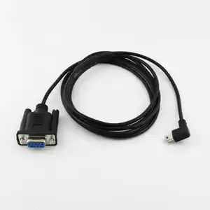 DB9 Female to left angle Mini usb RS232 Serial Cable Adapter Converter